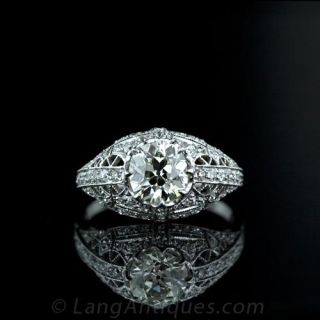 1.44-Carat-Antique-Cushion-Cut-Diamond-Ring-Main-View