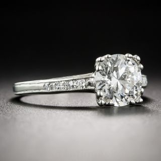 1.44 Carat Diamond Vintage Engagement Ring GIA F/VVS2