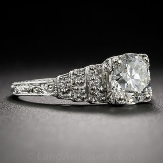 1.45 Carat Art Deco Engagement Ring