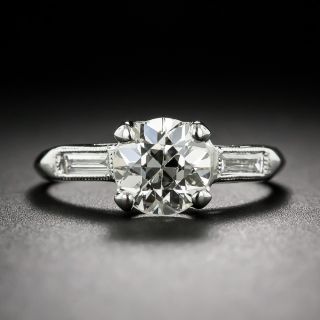1.45 Carat Classic Art Deco Diamond Engagement Ring
