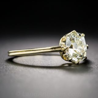 1.50  Carat Antique Cushion-Cut Diamond Ring