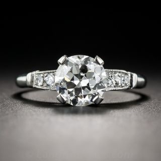 1.50 Carat Art Deco Diamond Engagement Ring - GIA G SI2 