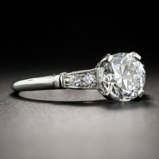 1.50 Carat Art Deco Diamond Engagement Ring - GIA G SI2 