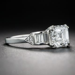 1.50 Carat Asscher-Cut Diamond Ring - GIA D/VS1