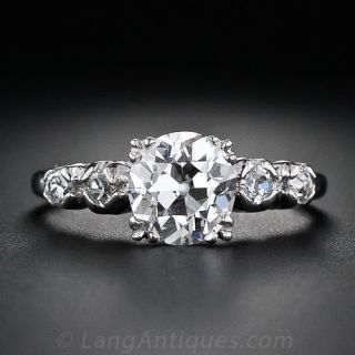 1.50 Carat  Diamond Vintage Engagment Ring
