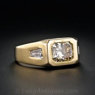 1.50 ct. Natural Color Gents Estate Diamond Ring