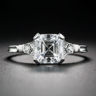 1.51 Carat Asscher-Cut Diamond Ring GIA F VS1 - 2