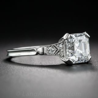 1.51 Carat Asscher-Cut Diamond Ring GIA F VS1