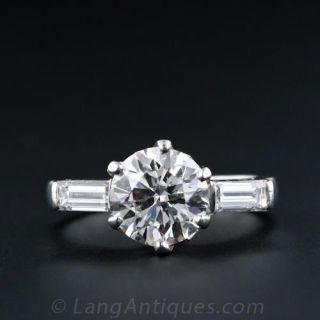 1.51 Carat Classic Diamond Engagement Ring