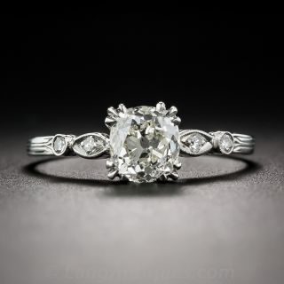1.52 Carat Diamond Art Deco Engagement Ring - GIA K / SI2