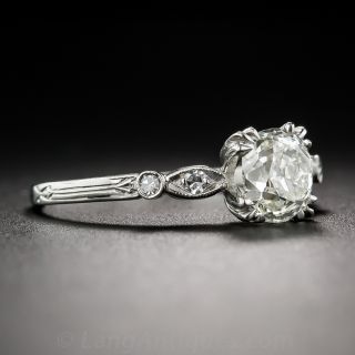 1.52 Carat Diamond Art Deco Engagement Ring - GIA K / SI2