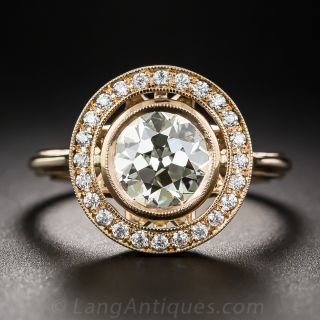 1.52 Carat European-Cut Diamond Ring - 1