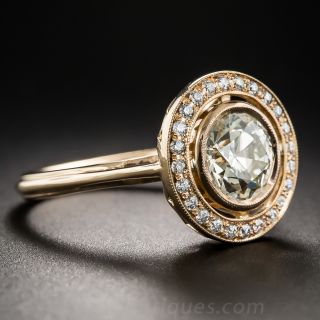 1.52 Carat European-Cut Diamond Rose Gold Ring