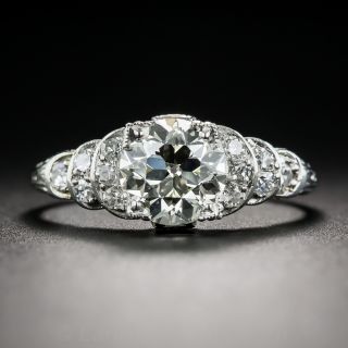 1.54 Carat Diamond Art Deco Engagement Ring - GIA N VS1