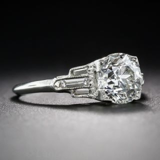 1.54 Carat Diamond Art Deco Style Engagement Ring - GIA I VS1