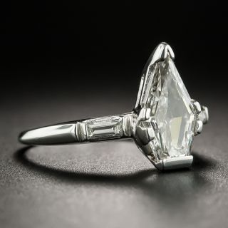 1.54 Carat Kite-Shaped Diamond Engagement Ring - GIA H VS1