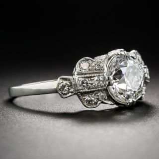 1.56 Carat GIA - G VS2 Diamond Art Deco Engagement Ring