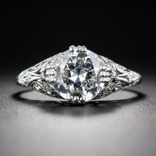 1.58 Carat Vintage Engagement Ring - GIA J VS 2  - 2