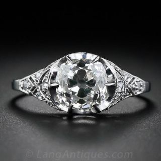 1.60 Carat Antique Diamond Engagement Ring