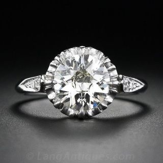 1.60 Carat Vintage Diamond Enagement Ring