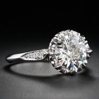 1.60 Carat Vintage Diamond Enagement Ring