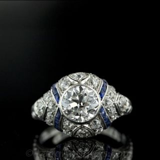 Art Deco Diamond Engagement Ring 
Art Deco Jewelry 