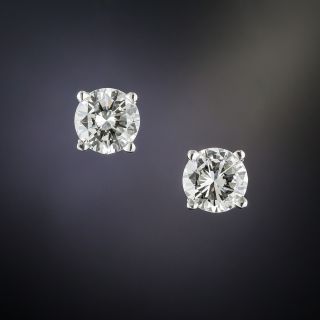 1.61 Carat Diamond Stud Earrings - 1