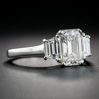 1.61 Carat Emerald-Cut Diamond Ring GIA H/VVS1