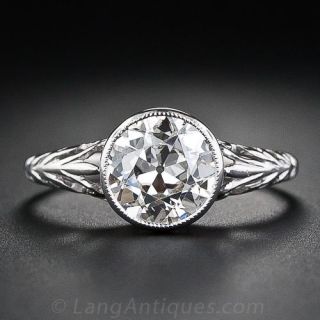 1.62 Carat Antique Engagement Ring