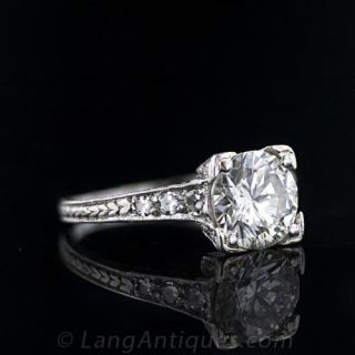 1.62 Carat Vintage Diamond Solitaire