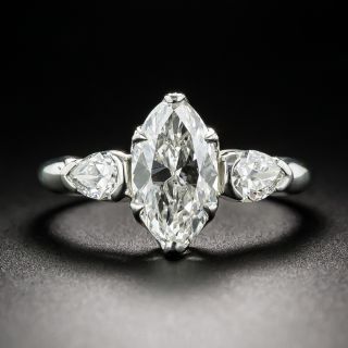 1.62 Carat Vintage Marquise Diamond Ring -GIA  G SI1