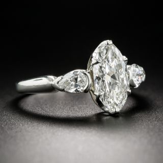 1.62 Carat Vintage Marquise Diamond Ring -GIA  G SI1