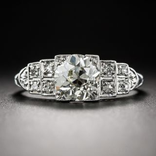 1.65 Carat Art Deco Diamond Engagement Ring