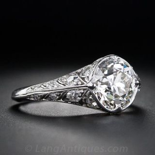 1.65 Carat Edwardian Diamond Engagement Ring