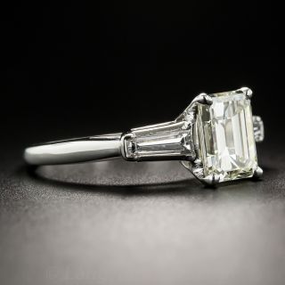 1.65 Carat Emerald-Cut Diamond Platinum Solitaire 