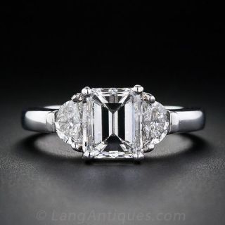 1.65 Carat Emerald Cut Diamond Ring