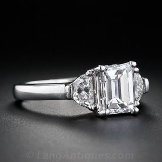 1.65 Carat Emerald Cut Diamond Ring