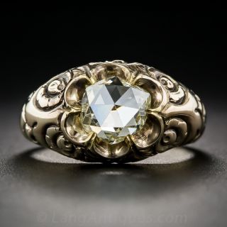 1.65 Carat Rose-Cut Victorian Diamond Ring