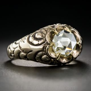 1.65 Carat Rose-Cut Victorian Diamond Ring