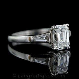 1.65 ct. Emerald Cut Diamond Solitaire