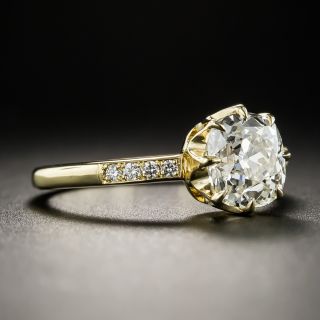 1.67 Carat Antique Cushion-Cut Diamond Engagement Ring GIA - M VS1