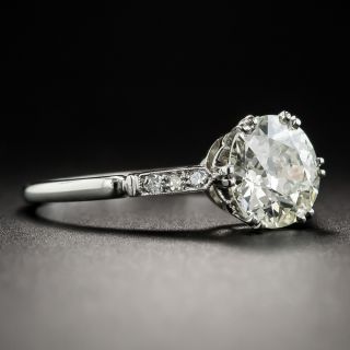 1.68 Carat European Diamond Solitaire Engagement Ring - GIA