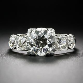 1.68 Carat GIA K VVS1 Art Deco Engagement Ring