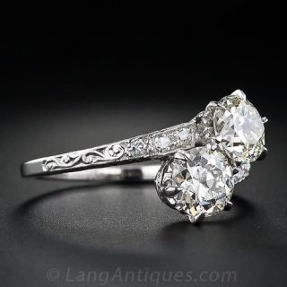 1.68 Carat Twin-Diamond Ring, Circa 1920