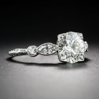 1.68 Carat Vintage Diamond Engagement Ring