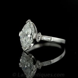 1.69 ct. Marquise Damond Ring in Platinum