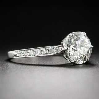 1.70 Carat European-Cut Diamond Engagement Ring