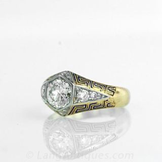 1.70 ct. Gents Art Deco Diamond Ring