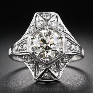 1.72 Carat Art Deco Diamond Ring