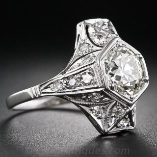 1.72 Carat Art Deco Diamond Ring